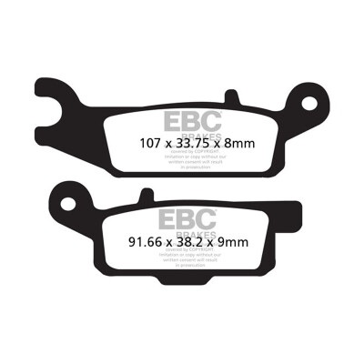 Pastiglie freno organiche EBC FA446TT per motocross