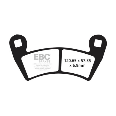 Pastiglie freno organiche per motocross EBC FA452TT