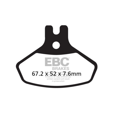 Pastiglie freno sinterizzate EBC FA468R per motocross