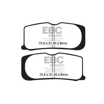 Pastiglie freno semi-sinterizzate EBC V-PAD FA474V