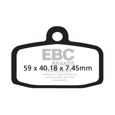 Pastiglie freno sinterizzate EBC FA612R per motocross