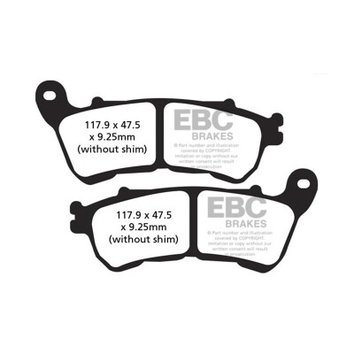 Pastiglia freno semi-sinterizzata EBC V-PAD FA640V