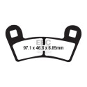 Pastiglie freno sinterizzate EBC FA657R per motocross