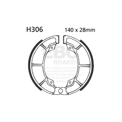 Ganasce freno per moto EBC H306