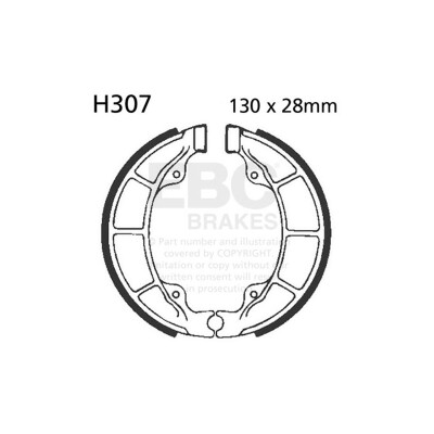 Ganasce freno per moto EBC H307