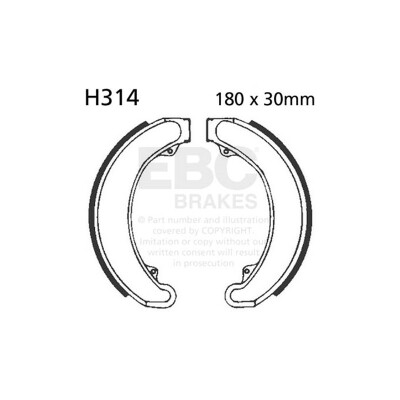 Kit ganasce freno EBC H314