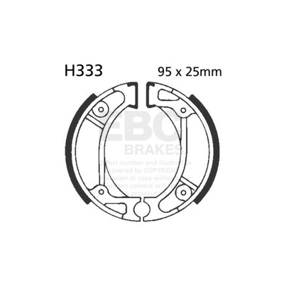Ganasce freno per moto EBC H333