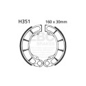 Kit ganasce freno EBC H351
