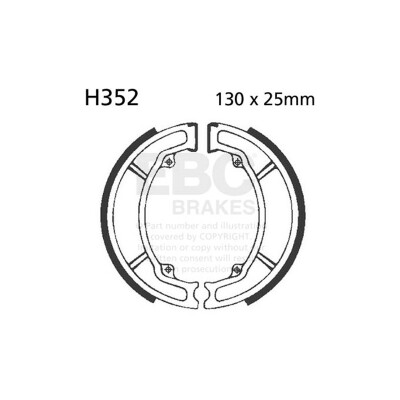Kit ganasce freno EBC H352