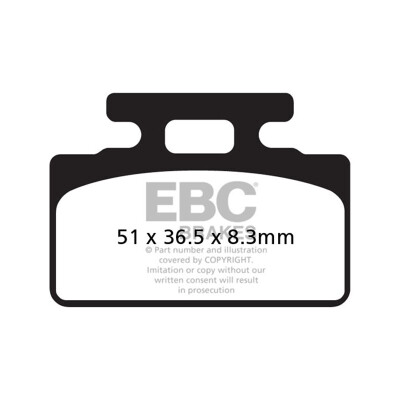 Pastiglie freno organiche per scooter EBC SFA151
