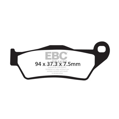 Pastiglie freno organiche per scooter EBC SFA181