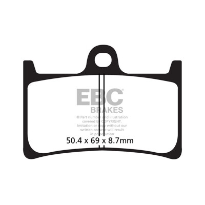 Pastiglie freno sinterizzate per scooter EBC SFA252HH