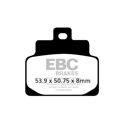 Pastiglia freno organica per scooter EBC SFA301