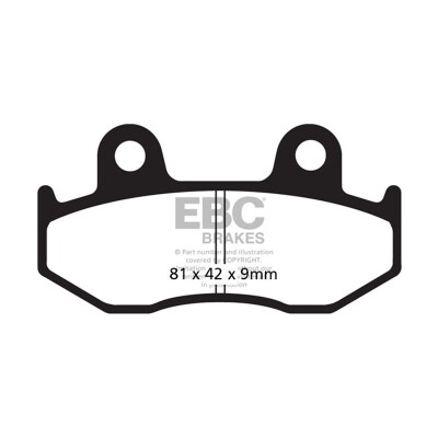 Pastiglie freno organiche per scooter EBC SFA323