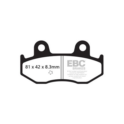 Pastiglie freno organiche per scooter EBC SFA411