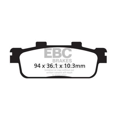 Pastiglie freno organiche per scooter EBC SFA427