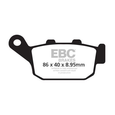 Pastiglie freno organiche per scooter EBC SFA655
