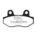 Pastiglie freno per scooter in carbonio EBC SFAC086