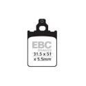Pastiglia freno EBC in carbonio per scooter SFAC186