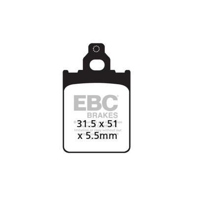 Pastiglia freno EBC in carbonio per scooter SFAC186