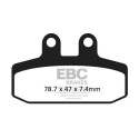 Pastiglie freno per scooter in carbonio EBC SFAC256