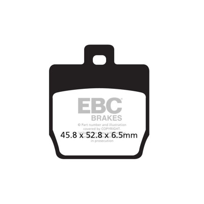 Pastiglie freno per scooter in carbonio EBC SFAC268