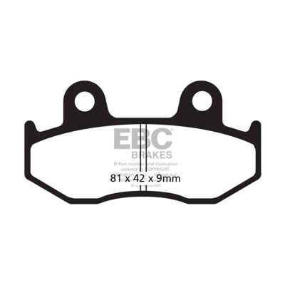 Pastiglie freno per scooter in carbonio EBC SFAC323