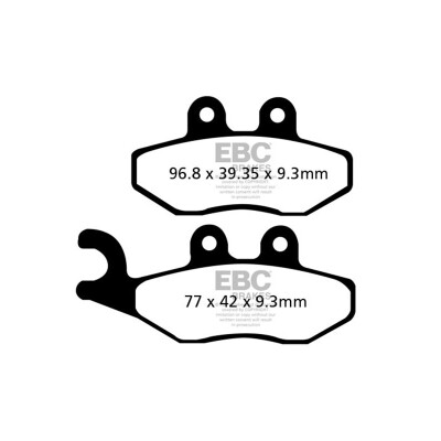 Pastiglie freno per scooter in carbonio EBC SFAC353