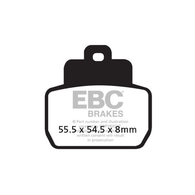 Pastiglie freno per scooter in carbonio EBC SFAC425