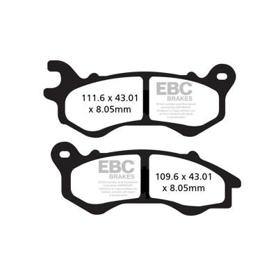 Pastiglia freno per scooter EBC Carbon SFAC603