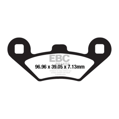 Pastiglie freno per scooter EBC SFAC650 Carbon