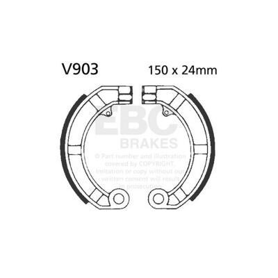 Kit ganasce freno EBC V903 per Vespa LML