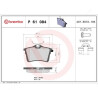 Set di 4 pastiglie freno BREMBO P 61 084