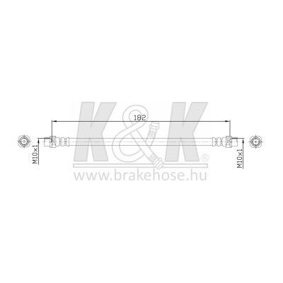 Flessibile del freno METALCAUCHO 96752