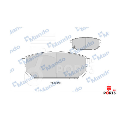 Set pastiglie freno MANDO MBF015321