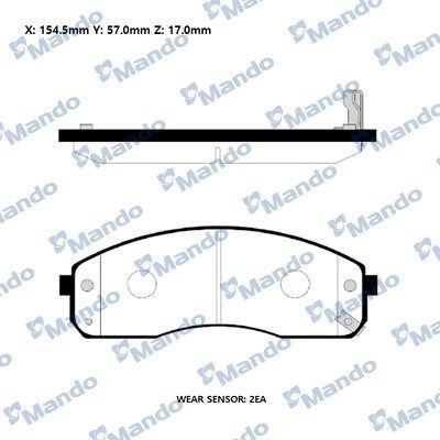 Set pastiglie freno MANDO RMPK26