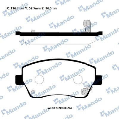 Set pastiglie freno MANDO RMPZ08