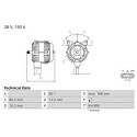 Alternatore BOSCH 0 986 085 990