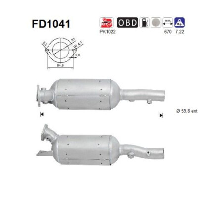Filtro antiparticolato / particellare, Impianto gas scarico