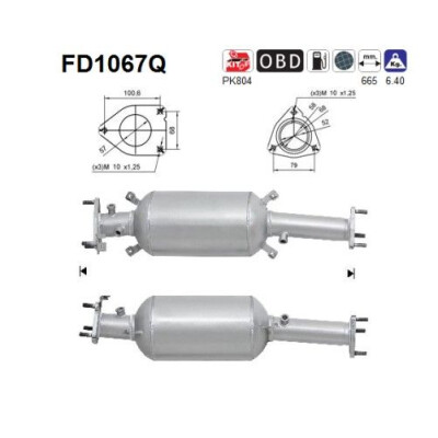 Filtro antiparticolato / particellare, Impianto gas scarico
