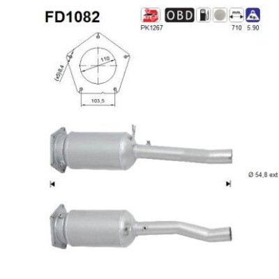 Filtro antiparticolato / particellare, Impianto gas scarico