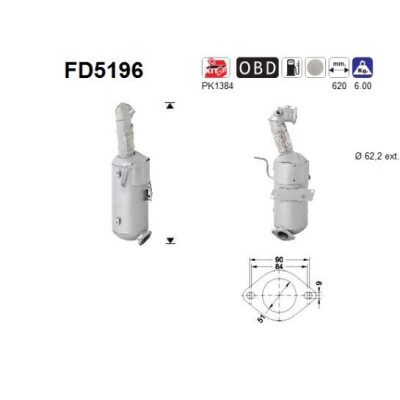 Filtro antiparticolato / particellare, Impianto gas scarico