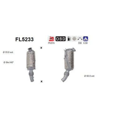 Filtro antiparticolato / particellare, Impianto gas scarico