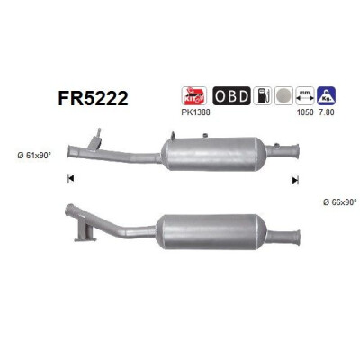 Filtro antiparticolato / particellare, Impianto gas scarico