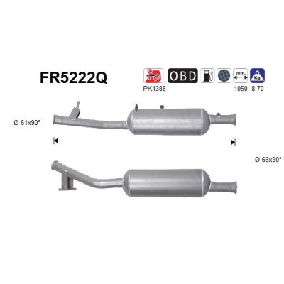 Filtro antiparticolato / particellare, Impianto gas scarico