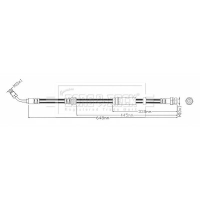 Flessibile del freno BORG & BECK BBH8714