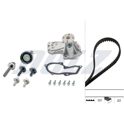 Pompa acqua + Kit cinghie dentate