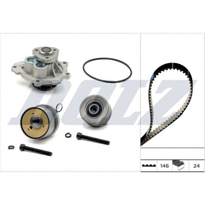 Pompa acqua + Kit cinghie dentate