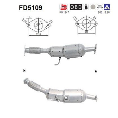 Filtro antiparticolato / particellare, Impianto gas scarico
