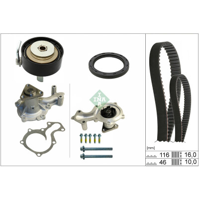 Pompa acqua + Kit cinghie dentate
